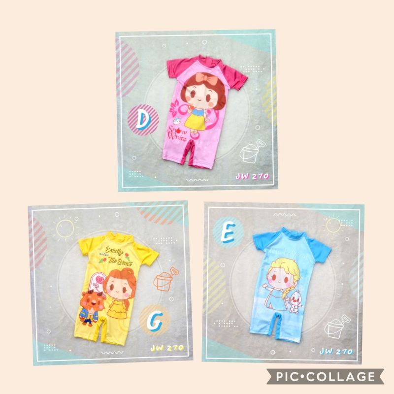 BAJU PAKAIAN RENANG DIVING SWIMWEAR ANAK JW 270 JW270