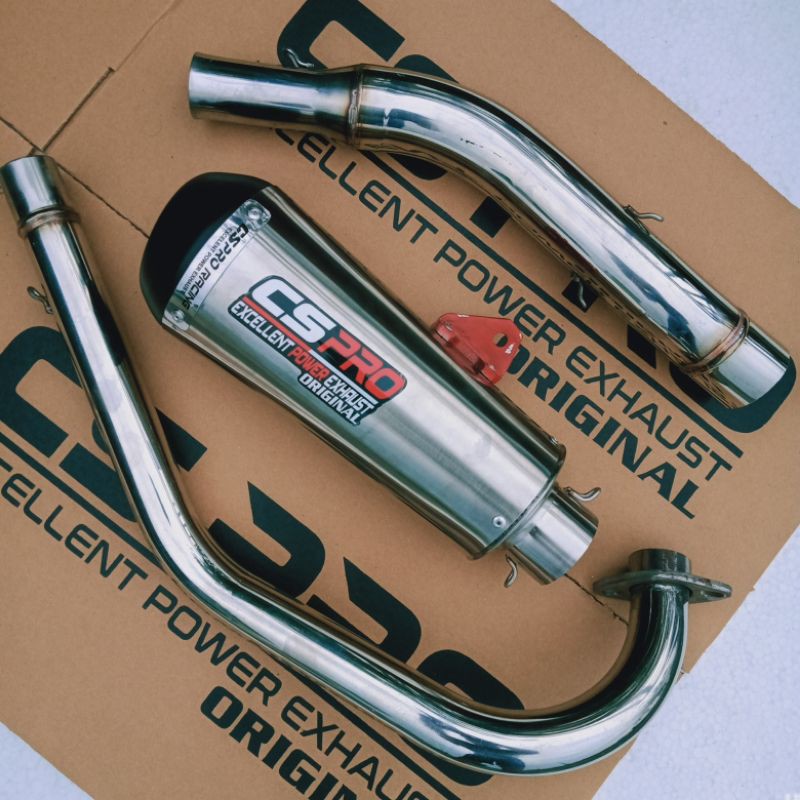 KNALPOT CS PRO RACING ORIGINAL KNALPOT VIXION CB150R CBR150R SATRIA FU JUPITER MX NEW 135 SONIC150