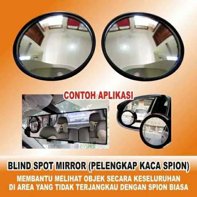 Blind spot Mirror / Kaca Cembung 1pcs Tambahan Untuk Spion (Wide Angle)