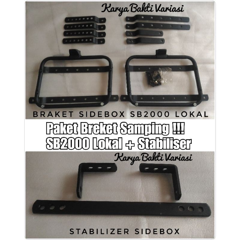 Breket SB2000 Lokal + Stabiliser Sidebox