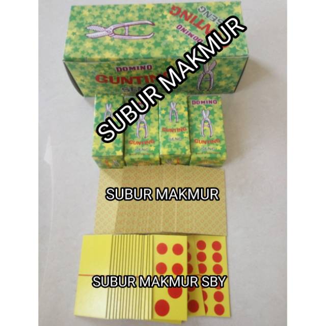 (10Set) KARTU DOMINO GUNTING SENG Termurah