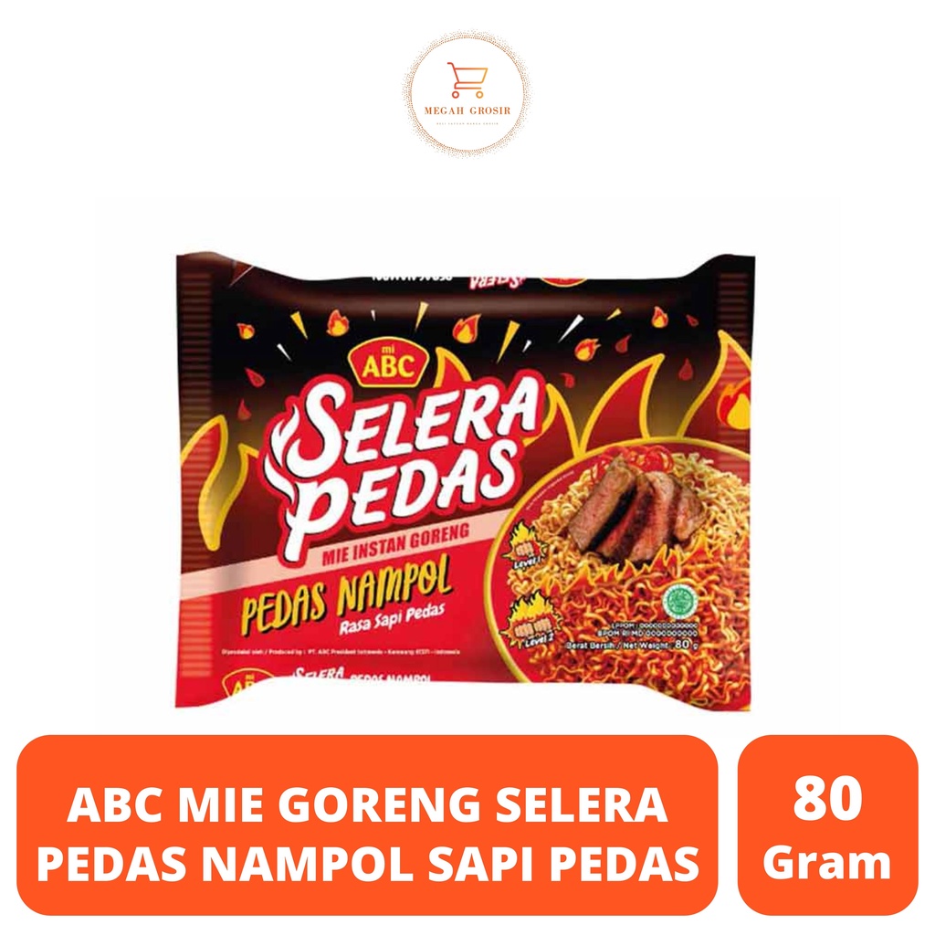 

ABC MIE GORENG SELERA PEDAS NAMPOL SAPI PEDAS PCK 80G