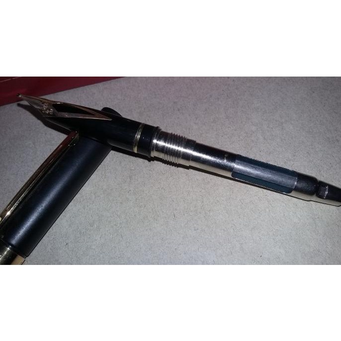 

Fountain Pen Sheaffer Targa 1003 Matte Black Gt Gold 14K Nib Set + Bp