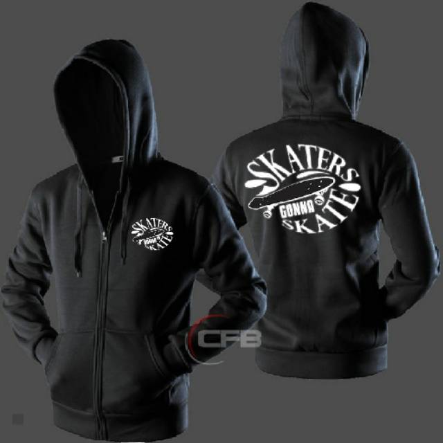 Hoodie zipper distro-SKATERS-
