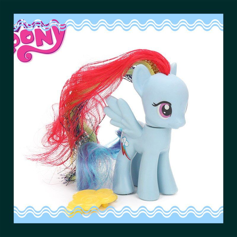 Action Figure Terbaru Baru My Little Pony Mainan Kekuatan Pelangi Rainbow Dash Pinkie Pie Lyra Heart