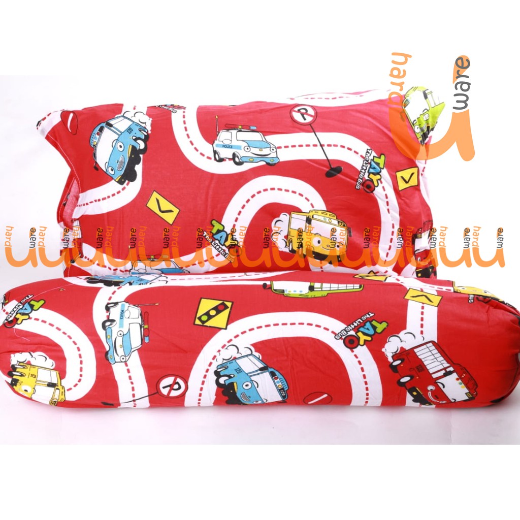 PAKET BANTAL GULING ANAK BALITA JUNIOR / BANTAL GULING SILIKON PLUS SARUNG BANTAL MOTIF