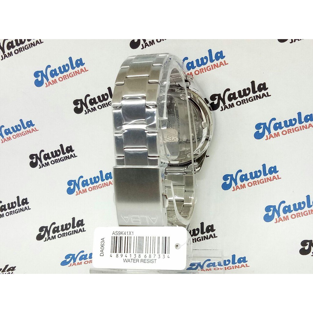 Alba Quartz AS9K41X1 Analog Blue Bezel - Jam Tangan Pria AS9K41