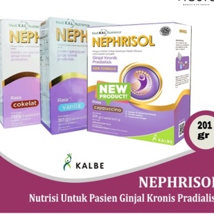 

NEPHRISOL - Vanilla Coklat & Capucino - Susu Tinggi Protein Untuk Pasien Ginjal Pradialisis