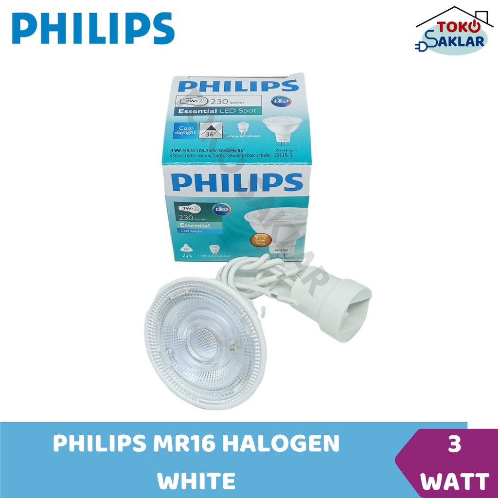 Lampu Led Tusuk Philips MR16 3 watt