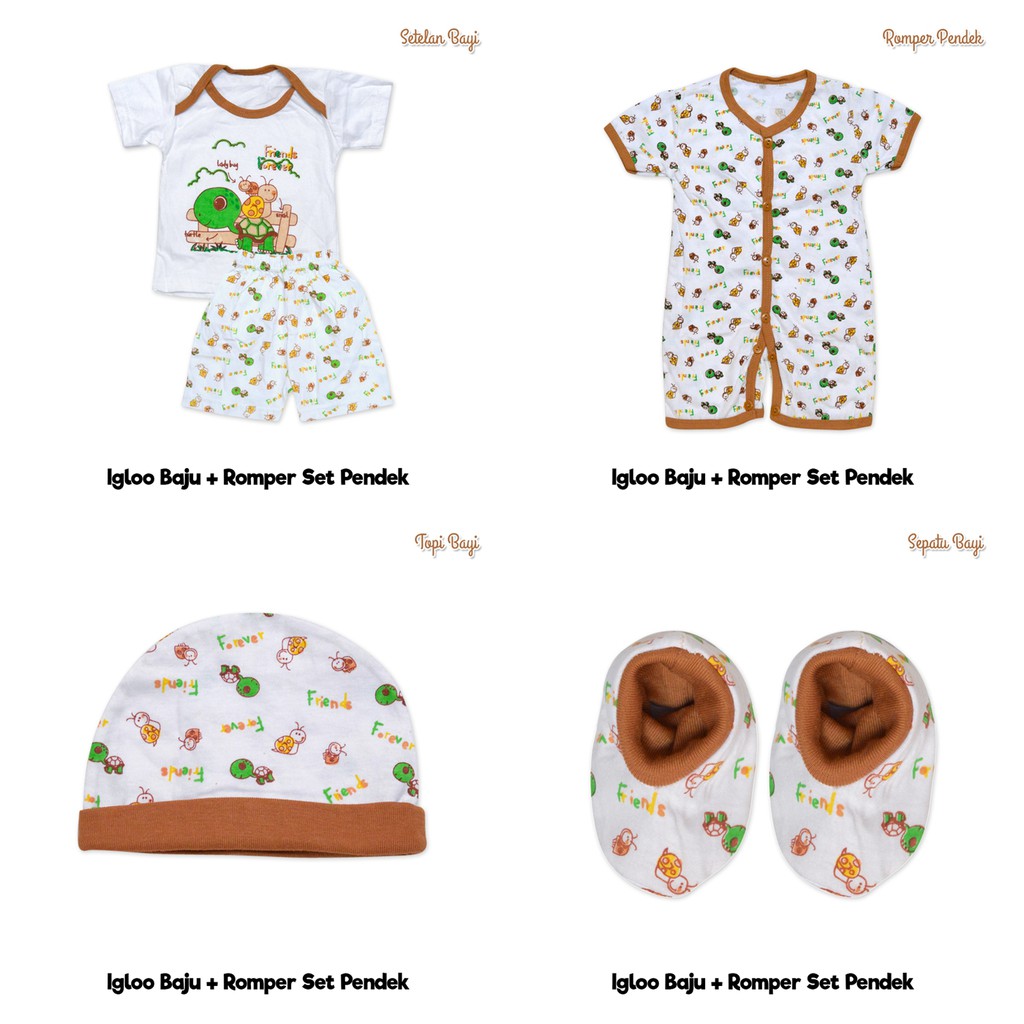 Kiddy Baby Newborn Gift Set / Baju+Romper Bayi Set / Kado Bayi Baru Lahir