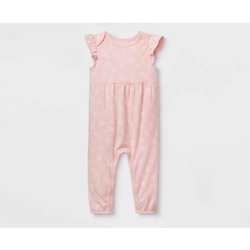 jumpsuit bayi perempuan cat&jack-Pink love