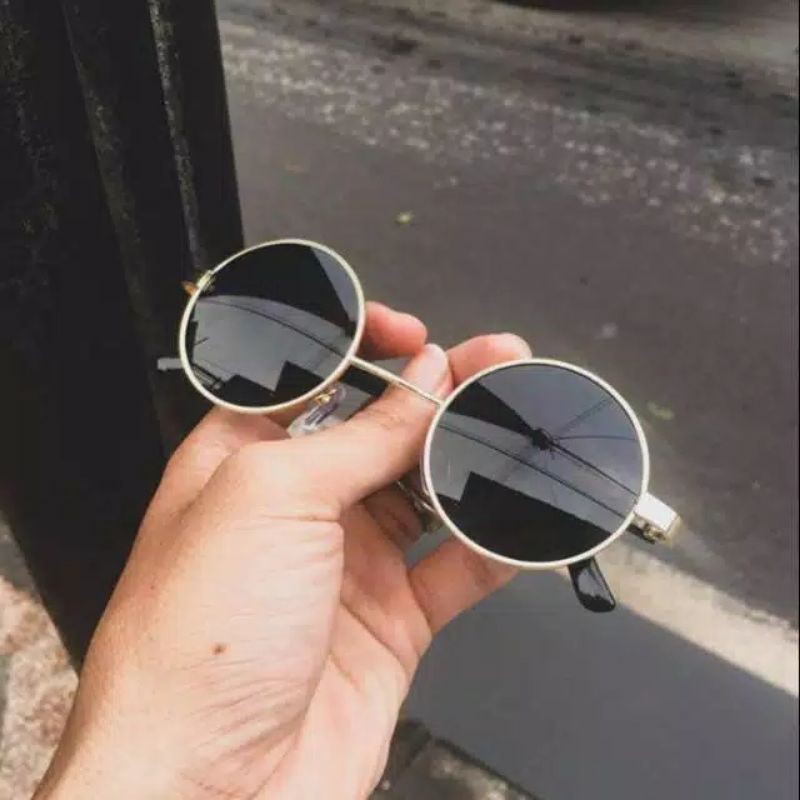 kacamata boboho kacamata bulat boboho lensa hitam