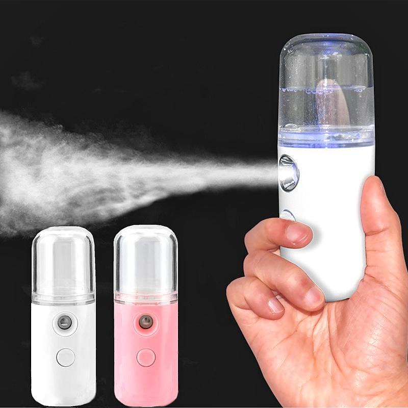 Nano Spray Portable Mini Atomizer USB Nano Mist Spray Facial Humidifier Mist Spray Water Replenishment Alat Facial Alat Perawatan Wajah Pelembab Muka