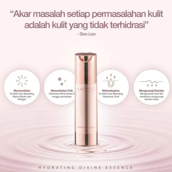 ★ BB ★ LACOCO Hydrating Divine Essence Mencerahkan &amp; Melembabkan Kulit Wajah