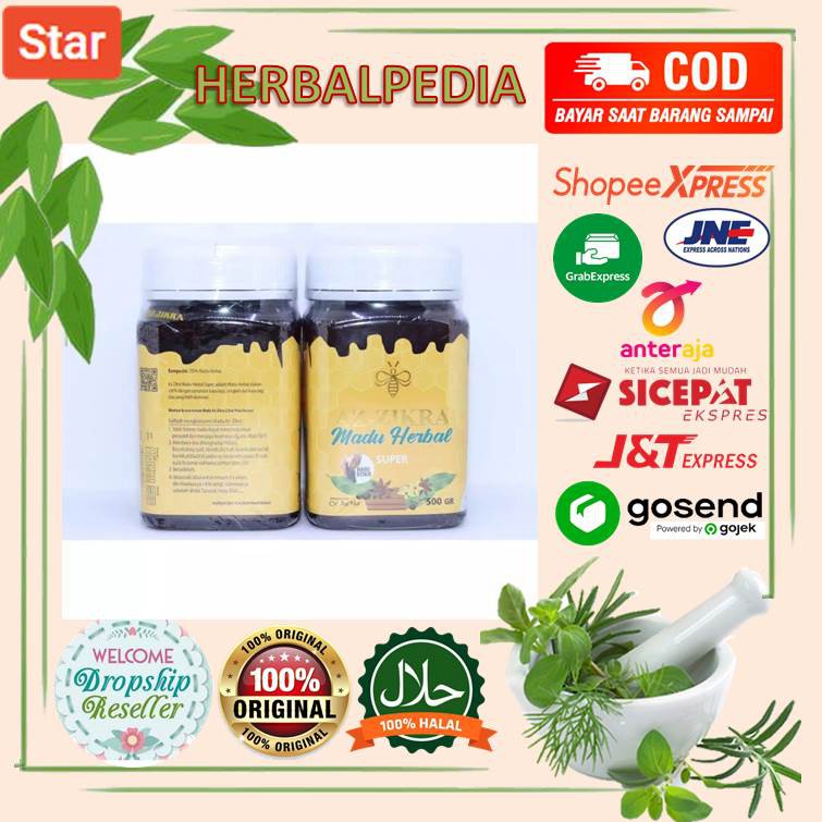 

JAMU HERBAL MADU MURNI AZ ZIKRA SUPER MANIS ADZ DZIKRA PENAMBAH STAMINA METABOLISME HORMON