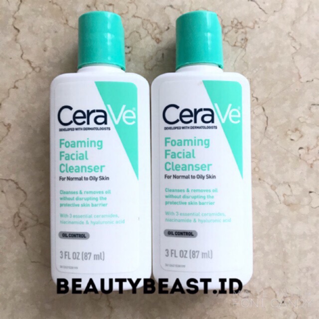 cerave foaming facial cleanser shopee
