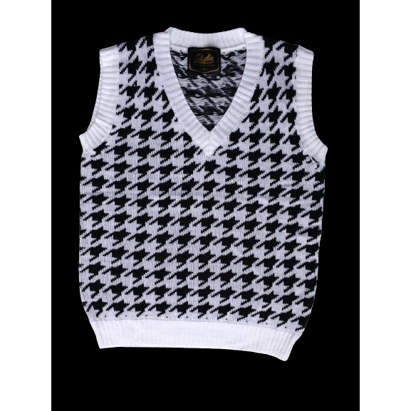 Vest Rajut Classic Houndstooth