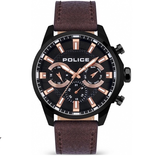Jam Tangan Pria Police PEWJF2204204 Sport Leather Strap