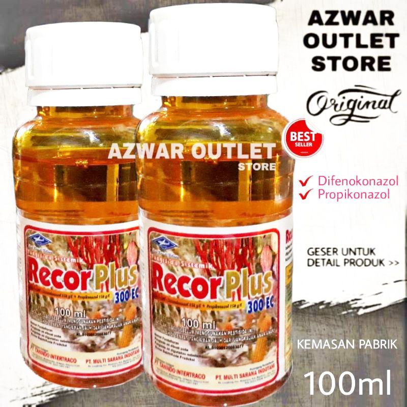 Recor plus 300EC Fungisida difenokonazol + propikonazol obat penyakit jamur, busuk batang, antraknos