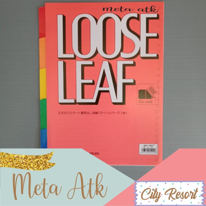 

Star Pembatas Loose Leaf / Pembatas Binder Joyko B5-Il-05C Hemat