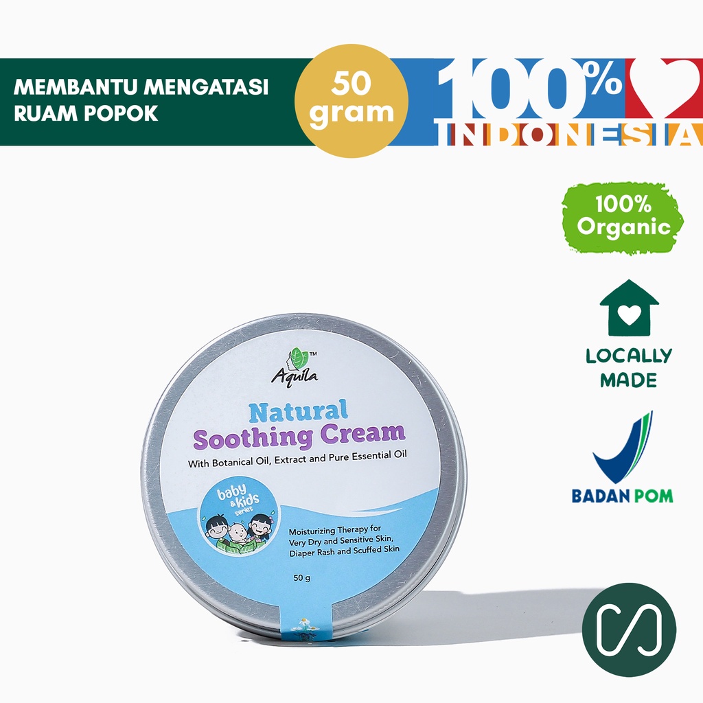 Aquila Natural Soothing Cream - Mengatasi Ruam Popok 50gr