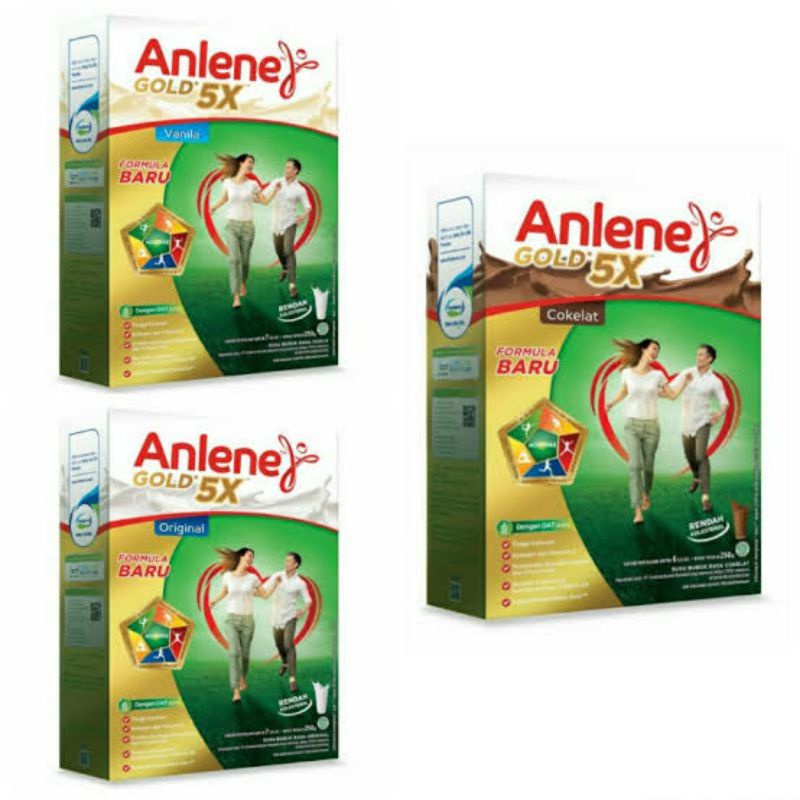 Anlene Gold 5X 240gr Original/Vanilla/Coklat (ED Desember 2023)