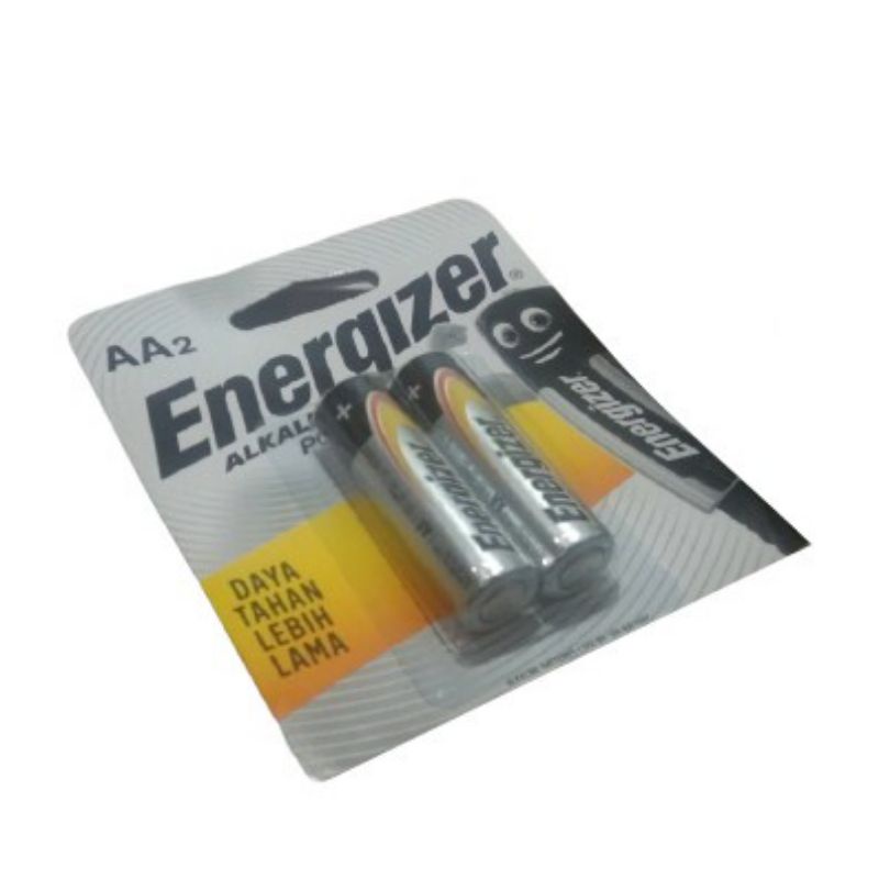 Baterai Battery Batre Energizer Alkaline Power AA A2 Original 100%