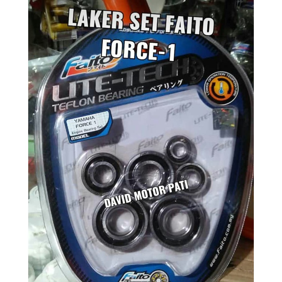READY BEARING SETT LAHER KRUK AS FAITO FORCE 1 FIZ R LI TECH ORIGINAL
