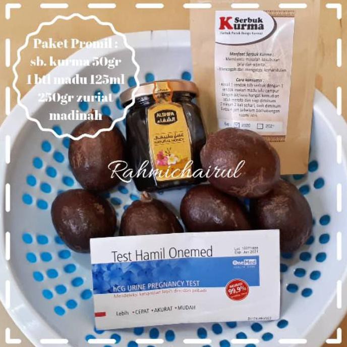 

Ready...Ready...Ready... Paket Promil Serbuk Kurma 50Gr 1 Madu Alshifa 125Ml 250Gr Zuriat Madin