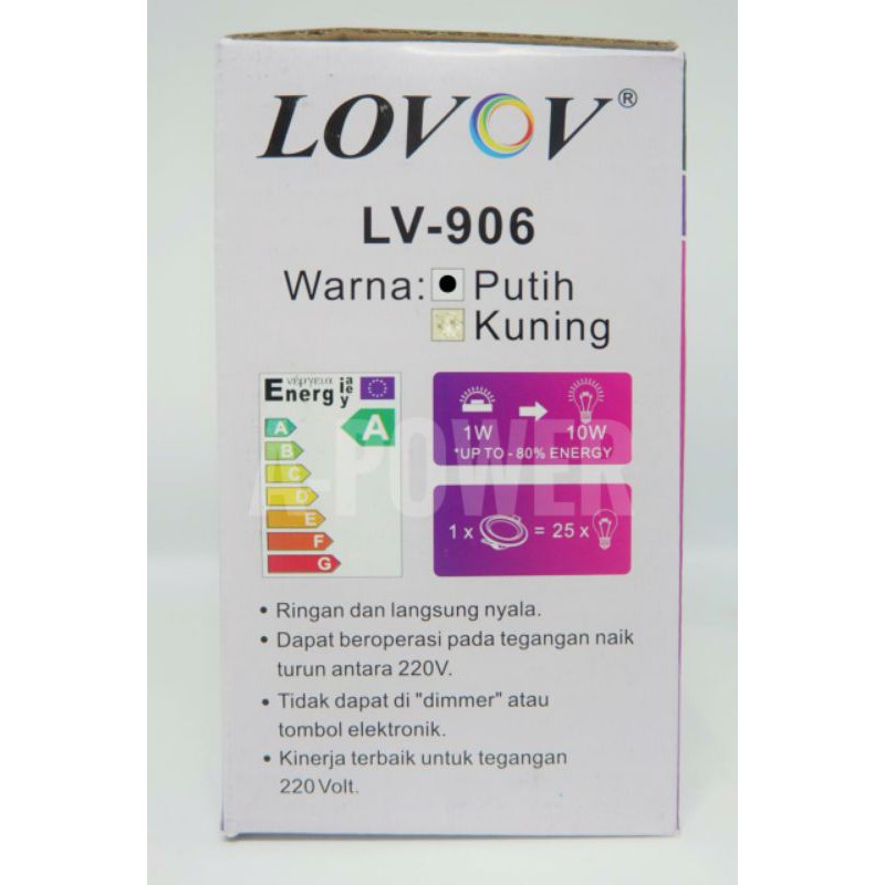 Lovov - LED Downlight 9W (Kuning)