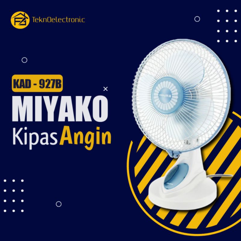 KIPAS ANGIN DINDING / KECIL / MINI / MEJA / DUDUK MIYAKO  9 Inch KAD-927B MURAH