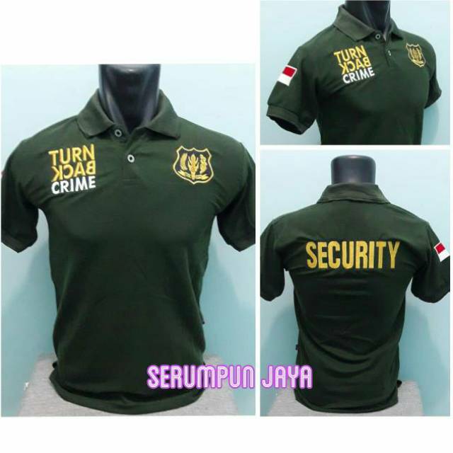 KAOS TURN BACK CRIME SECURITY HIJAU ARMY - KAOS SECURITY TBC - KAOS TBC SECURITY HIJAU ARMY