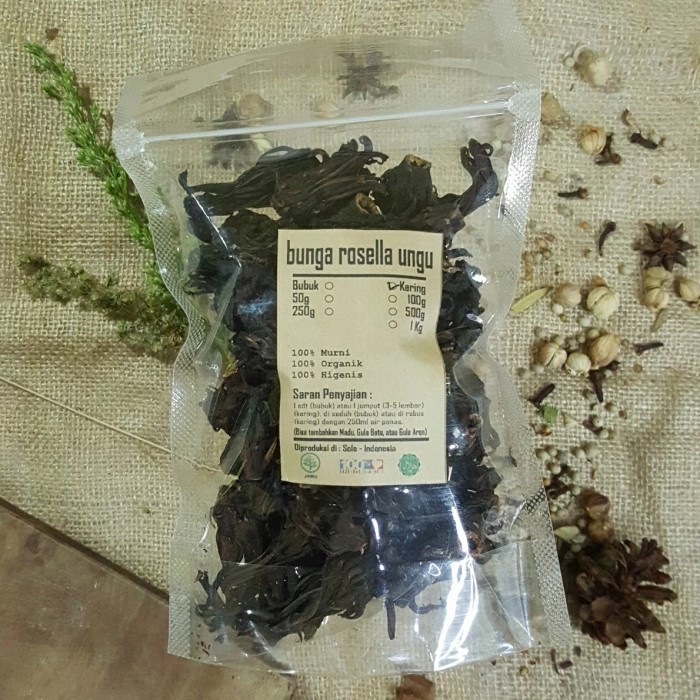 

Bunga Rosella Ungu Kering Murni Herbal Organik Alami Perawatan Kesehatan 50Gr