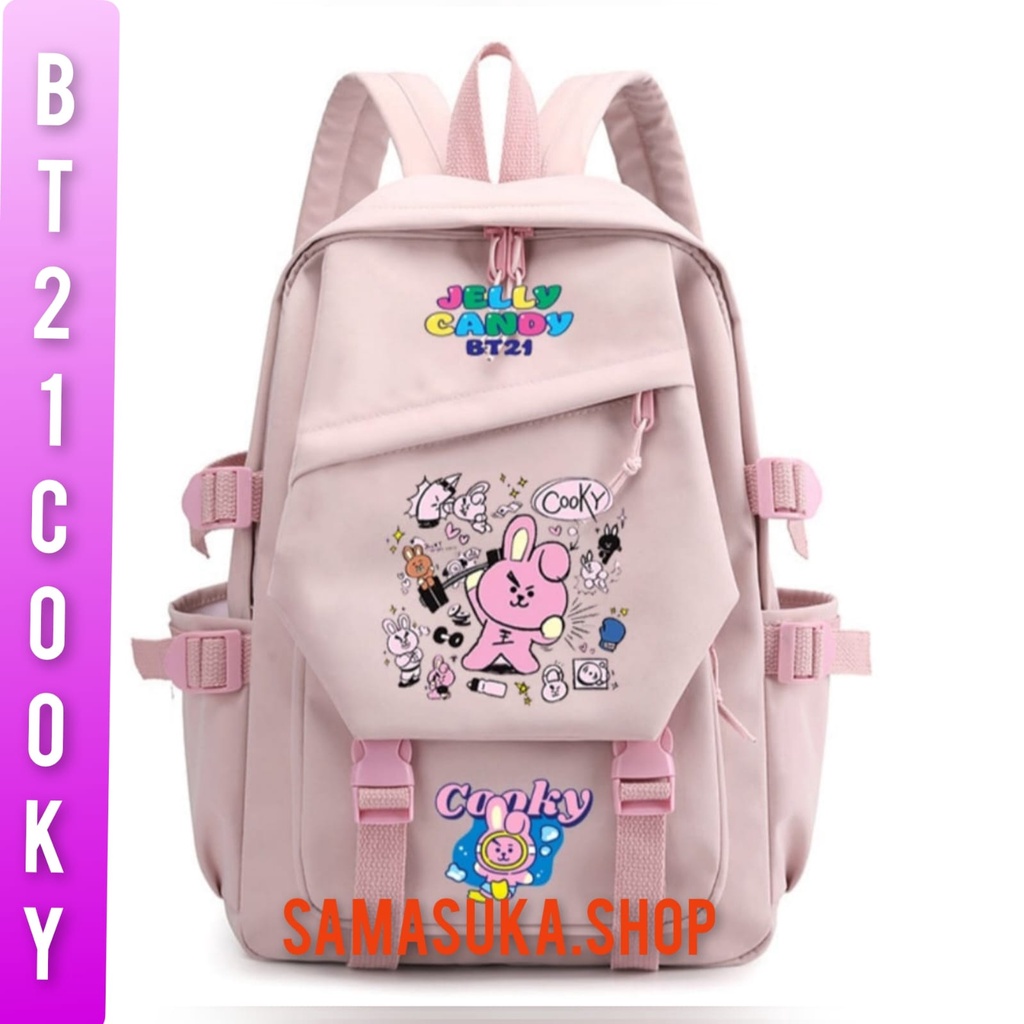 samasuka.shop - tas anak anak remaja ransel 16 inch kpop band Korea Among BT21