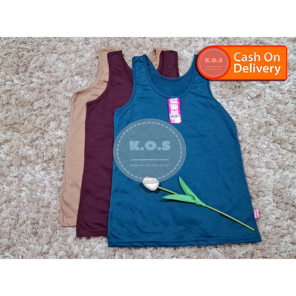 Tanktop atasan singlet wanita talilebar size l,xl,xxl,xxxl (4l)