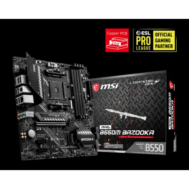 Motherboard MSI MAG B550M BAZOOKA AMD AM4 DDR4 Micro-ATX