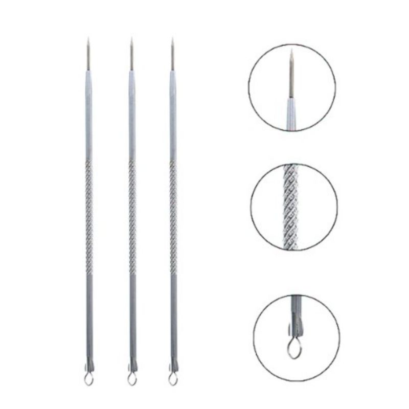 Pinset Komedo 2in1 Alat Pembersih Jewarat dan Alat Pengambil Batu Jerawat / Facial Blackhead Removal / Pembersih Wajah