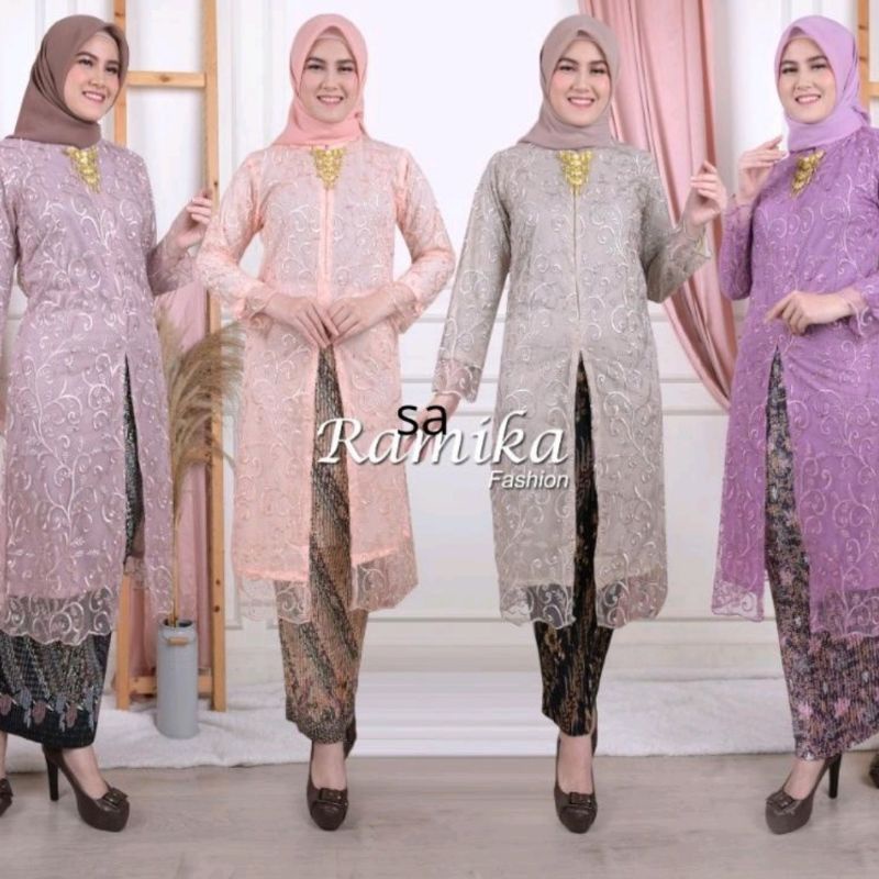 Kebaya Modern Tunik kebaya busui Tule Favorite/Ramika