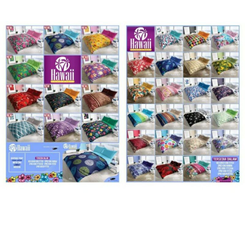 Sprei Hawaii 180x200 Terbaru