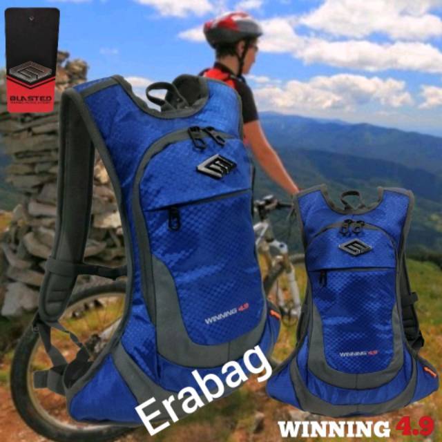 Blasted Tas Sepeda Ransel 200649 Biru Backpack Mountain Riding Bicycle Outdoor Hiking Running