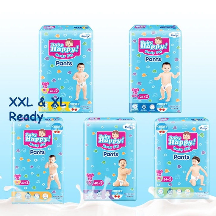 BABY HAPPY FIT PANTS [S40 / L30 / M34 / XL26 / XXL24]-1