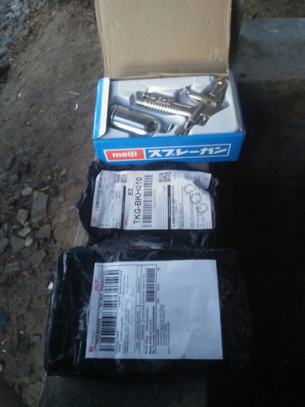New Meiji Spray Gun R3 G Taiwan Tabung Atas 200cc Semprotan Cat Duko Ori Taiwan