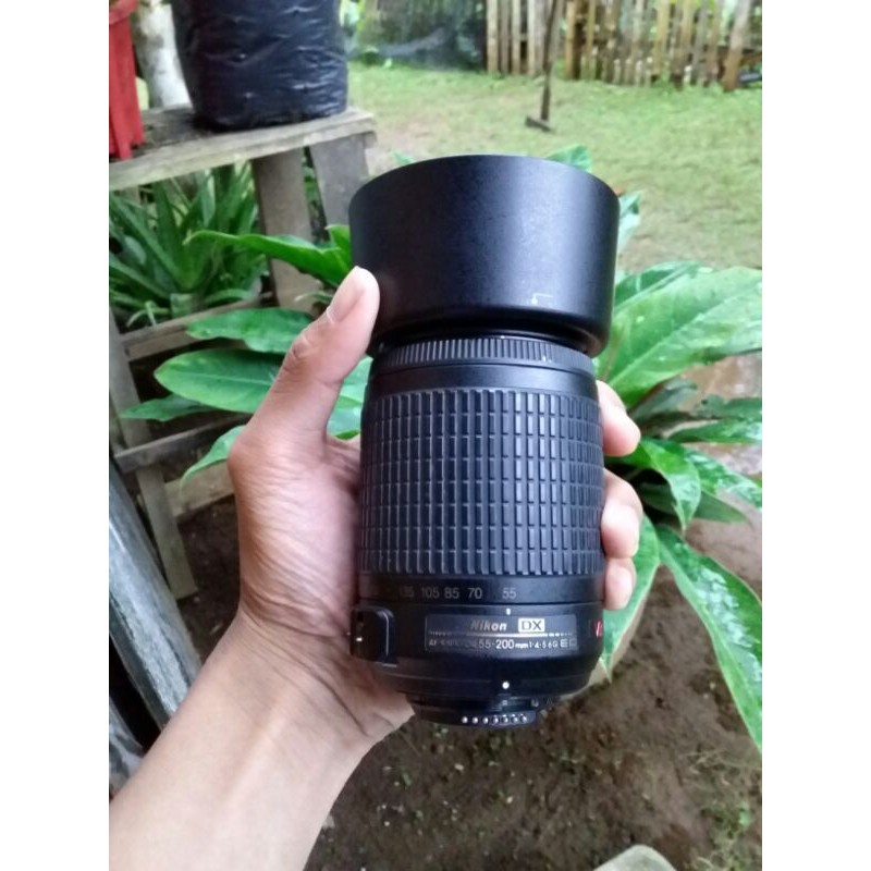 Lensa Tele Nikon 55-200 VR for d3200 d3400 d5200 d5100 d5300 d5500 d7000 d90