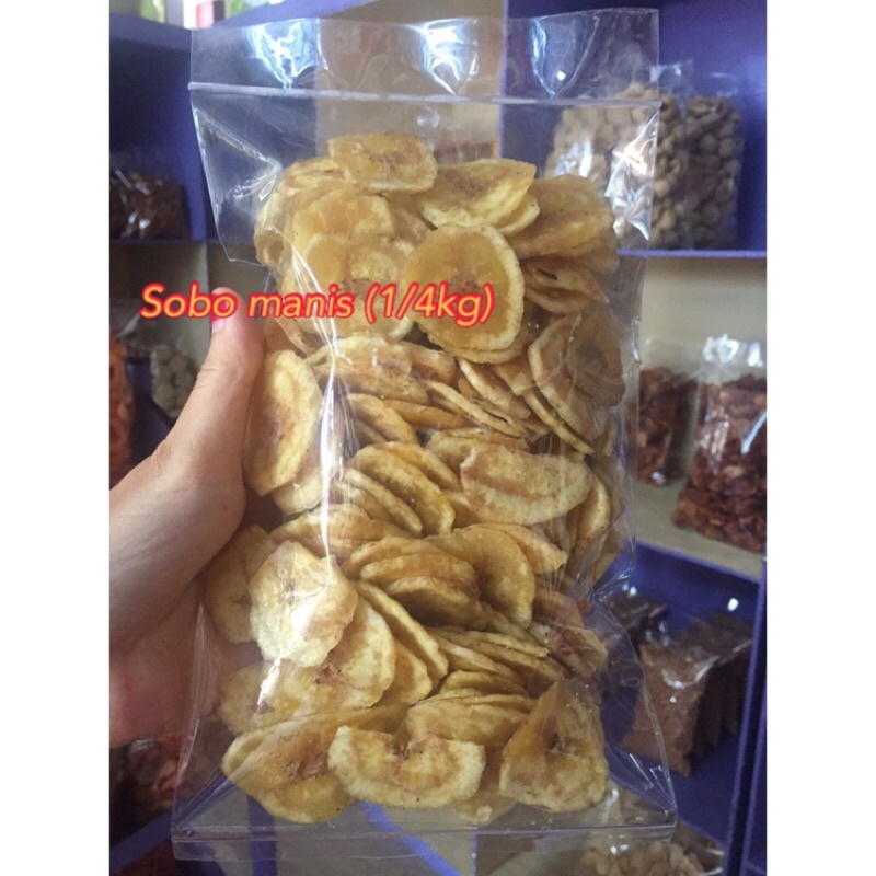 Kripik pisang sobo manis/kripik pisang manis/kripik pisang