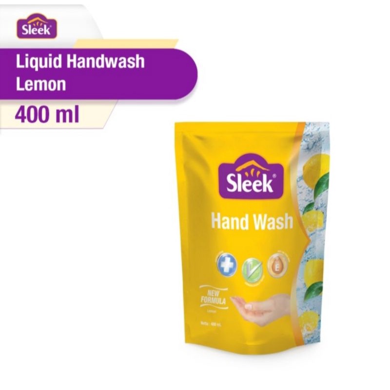 Sleek Hand Wash Refill 400ml/Sabun Cuci Tangan/Cairan Pembersih Tangan