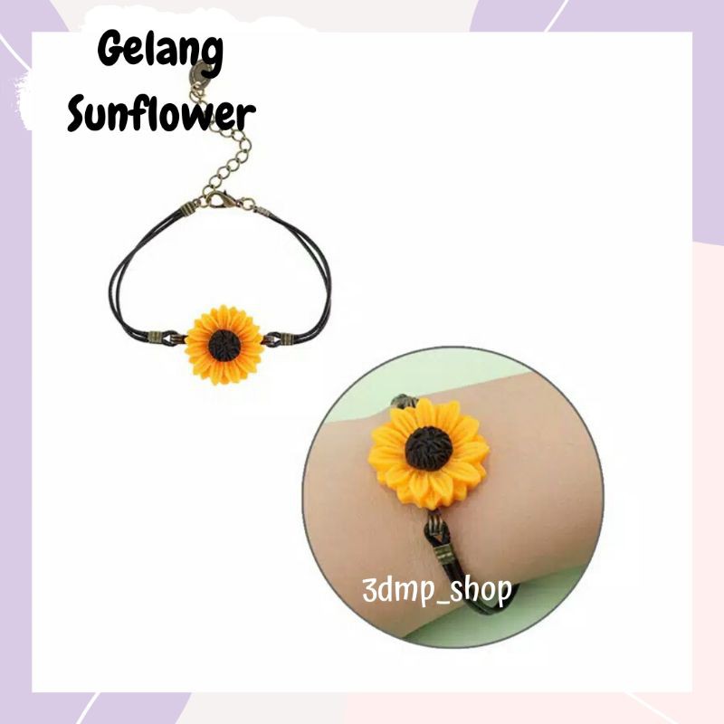 Gelang kalung Matahari sunflower Haechan nct
