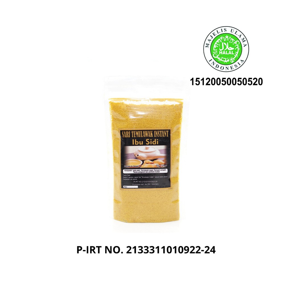 

SARI TEMULAWAK INSTANT IBU SIDI MINUMAN HERBAL KEMASAN POUCH 125 GRAM