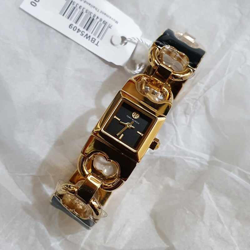 PROMO JAM TANGAN WANITA TORY BURCH TBW5409 BLACK GOLD ORIGINAL GARANSI 1 TAHUN