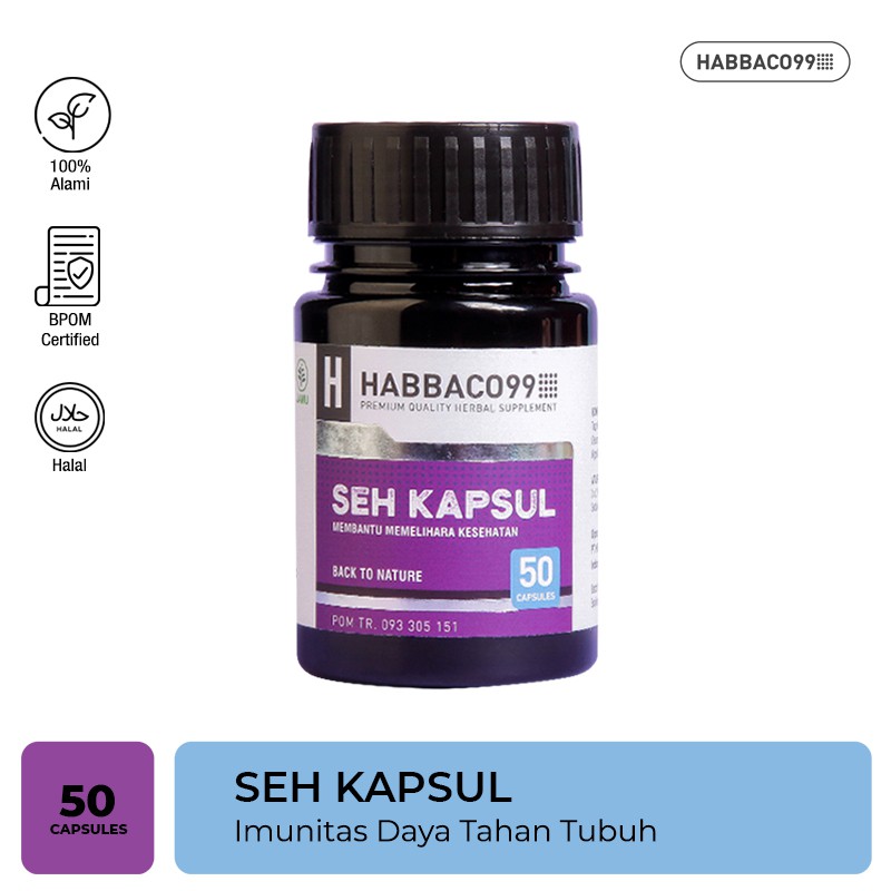 

Habbaco99 Seh Kapsul Herbal Imunitas Daya Tahan Tubuh 50 Kapsul