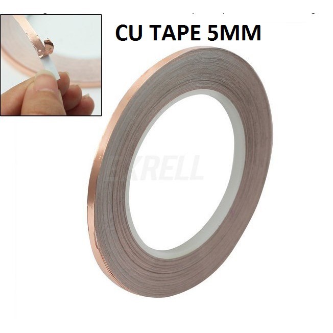 [DEV-9163] CU TAPE, TEMBAGA TAPE, COPPER FOIL TAPE, DIY PCB, AQUASCAPE 5MM